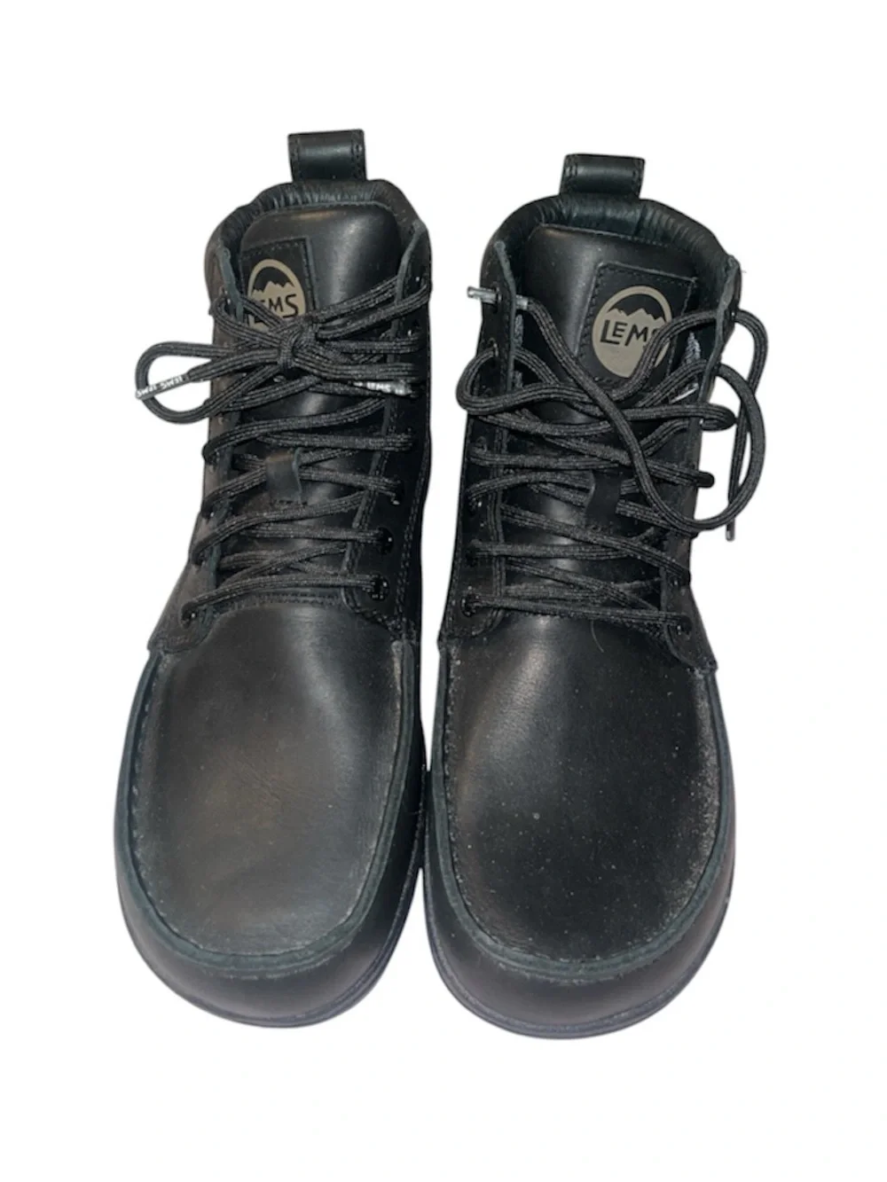 Lems Waterproof Boulder Boot Unisex Black Lace Up Barefoot Boot M9.5 W11 New